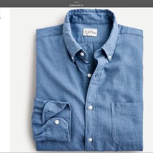 Twill linen cotton button shirt S Sold Out